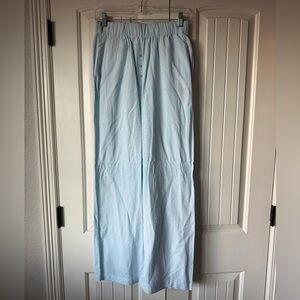 Daily Drills Light Blue Linen Pants